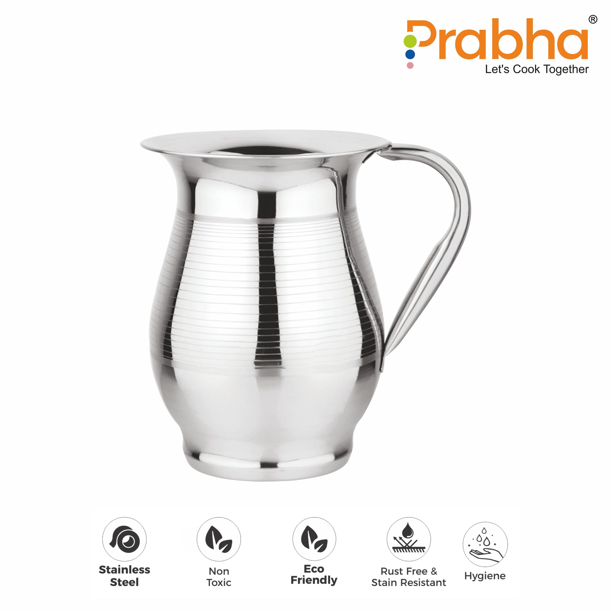 Stainless Steel Supremo Water Jug, 2000ml - Ideal for Home & Kitchen