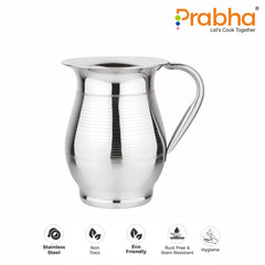 Stainless Steel Supremo Water Jug, 2000ml - Ideal for Home & Kitchen