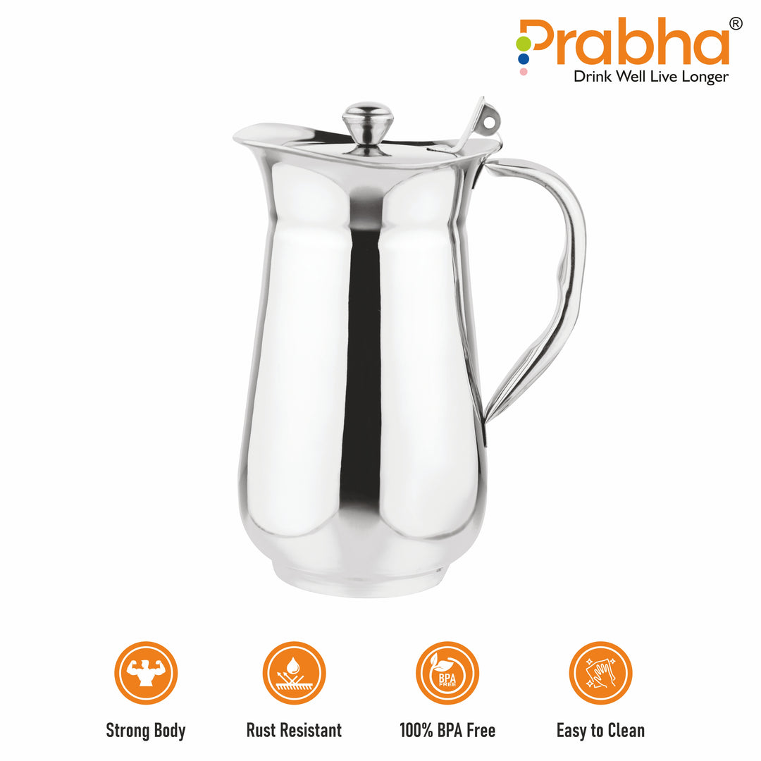 Stainless Steel Victoria Water Jug, 1800ml - Best for Home & Kitchen